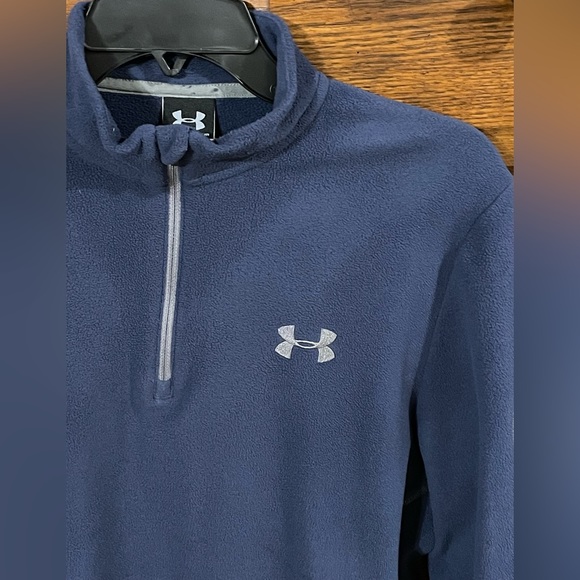 Under Armour Men's Quarter Zip fleece Pull Over size S - Picture 2 of 6